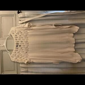 Simply Vera Vera Wang Lace Knit Stitch Poncho Side Ties  One Size